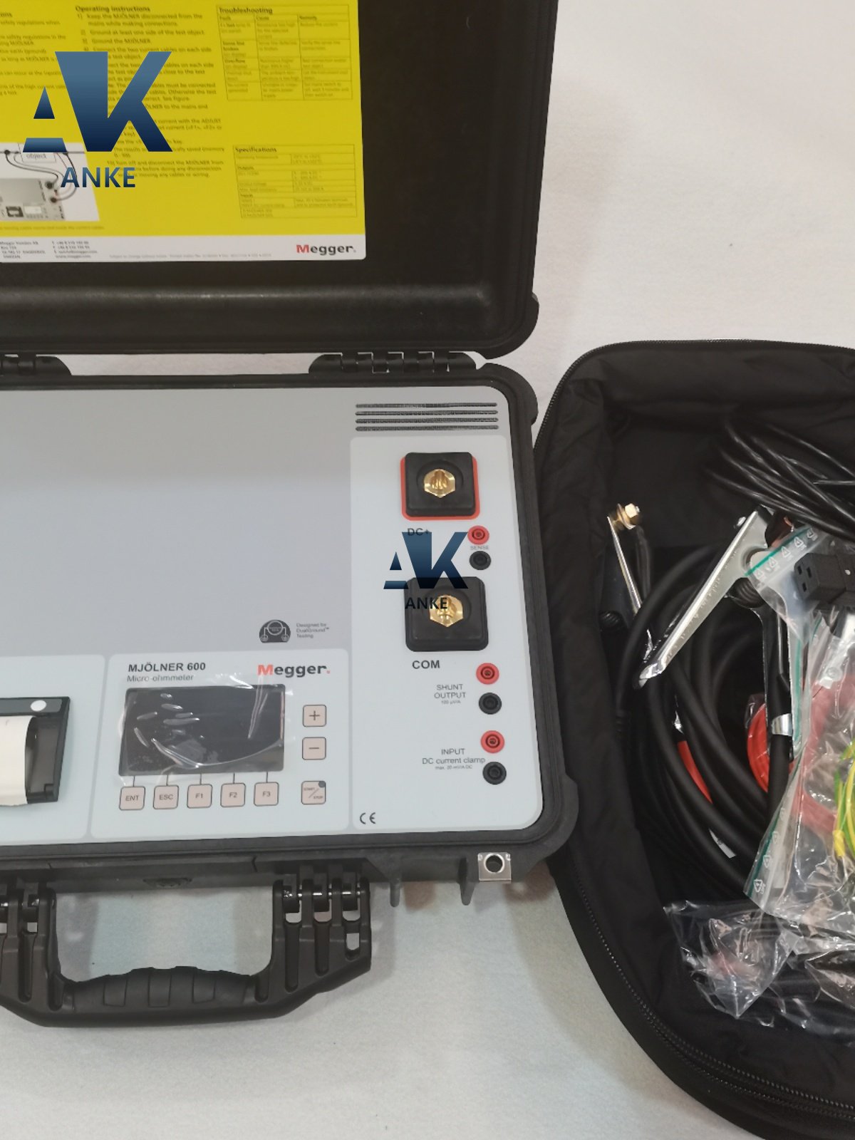 Megger MJOLNER600 600 A MICRO-OHMMETER WITH DUALGROUND SAFETY