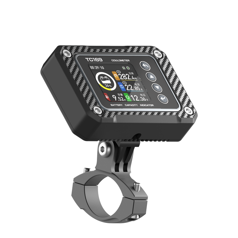 TC169 Mini DC Smart Battery Monitor With Shunt Battery Capacity Monitor Coulometer