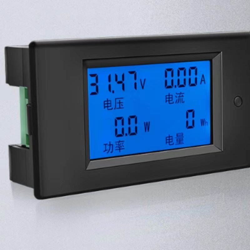 Solar Battery Charging Coulometer Voltage Ampere Meter Digital Voltmeter Power Detector Tester Monitor Battery Capacity