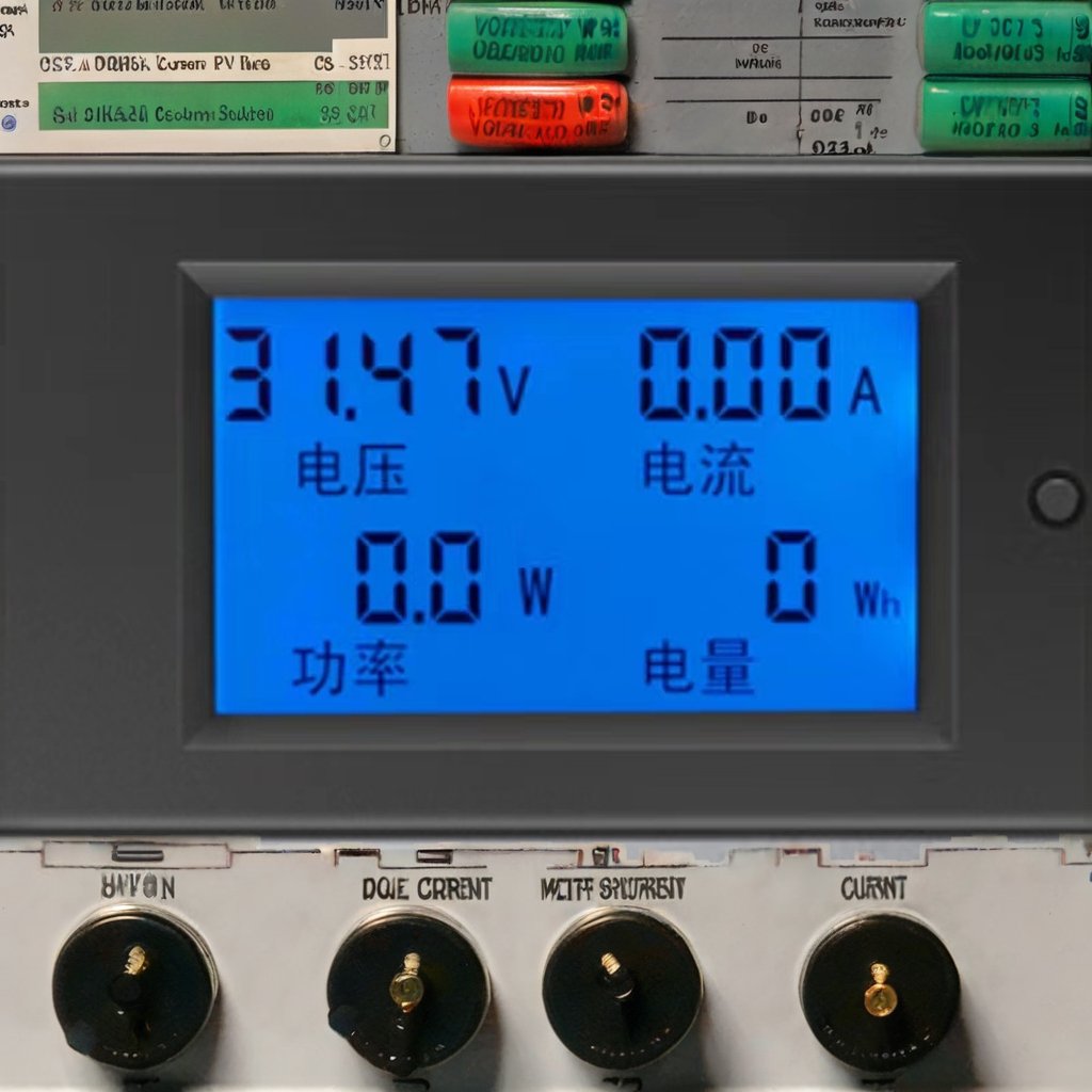 Solar Battery Charging Coulometer Voltage Ampere Meter Digital Voltmeter Power Detector Tester Monitor Battery Capacity