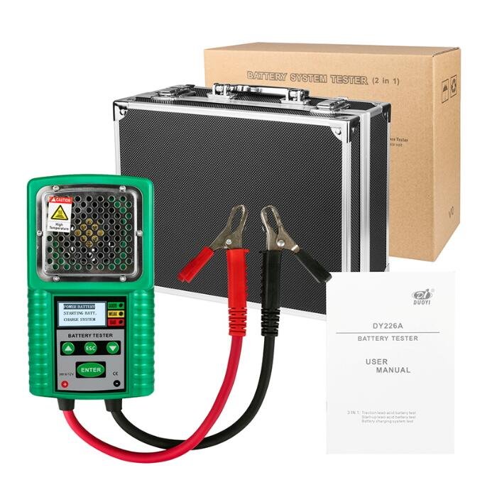 DY226A 12V Car Battery Tester DC Auto Power Load Starting Charge CCA Test solar battery Battery Analyzer Tool