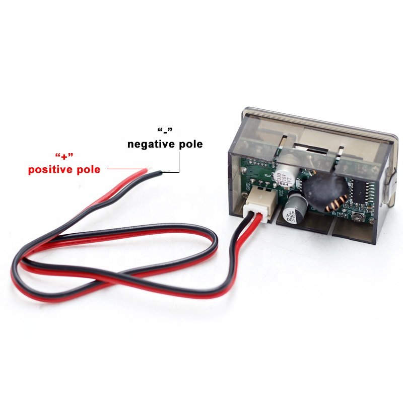 DC8-100V DC8-30V Battery Capacity Indicator USB Type-C LED Digital Car Voltmeter Lithium Lead-acid Battery Charge Level Tester