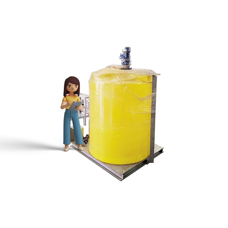IEPP factory manufacturer sewage treatment chemical dosing neutralization storage tank chlorine acid mixer PAC PAM feed skid