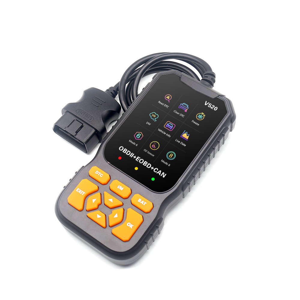 HOT V520 OBD2 Engine System Code Reader Elm327 Car Diagnostic Analysis Tool OBD Car Scanner CE FCC RoHS