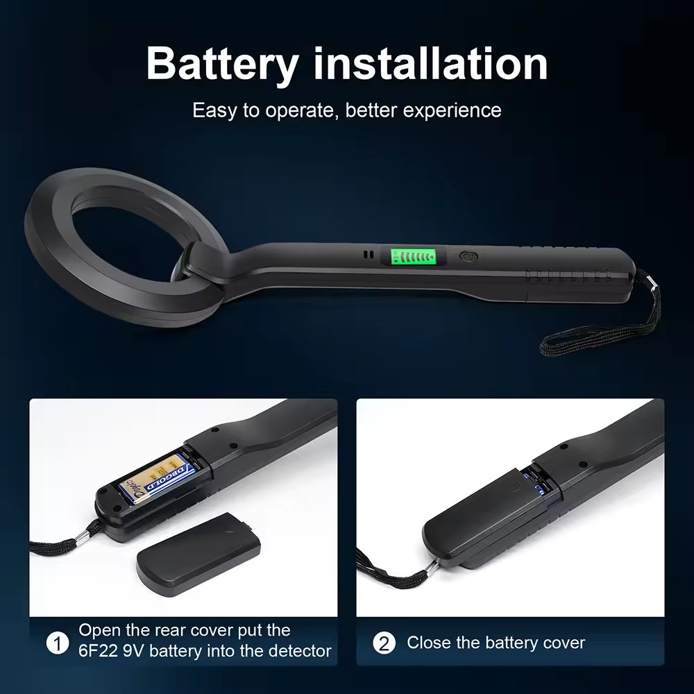 Security Checker 360 Scanning Handheld HLW- Metal Detector Buzzer Alarm/Vibration Metal Detector With Three Models