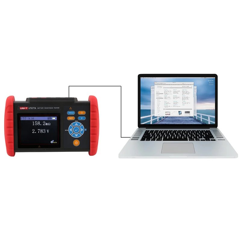 UNI-T UT677A Battery Internal Resistance Tester True Four-wire AC Internal Resistance Lead-acid Lithium battery voltage