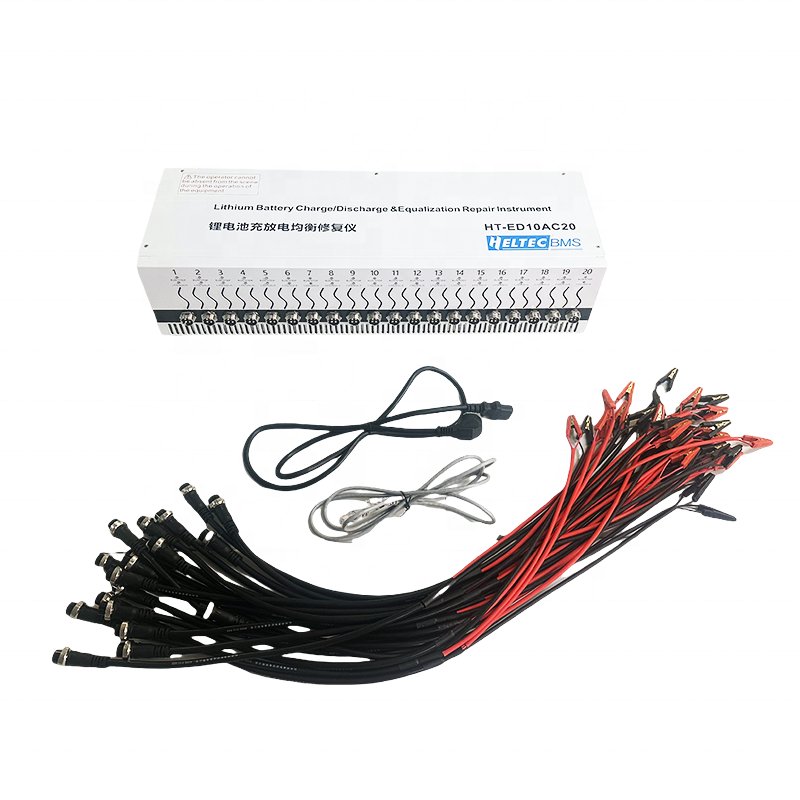 20 Channel Battery Capacity Tester with Voltage equalizing Instrument 10A Charge/Discharge Equalization Repair Instrument 20S