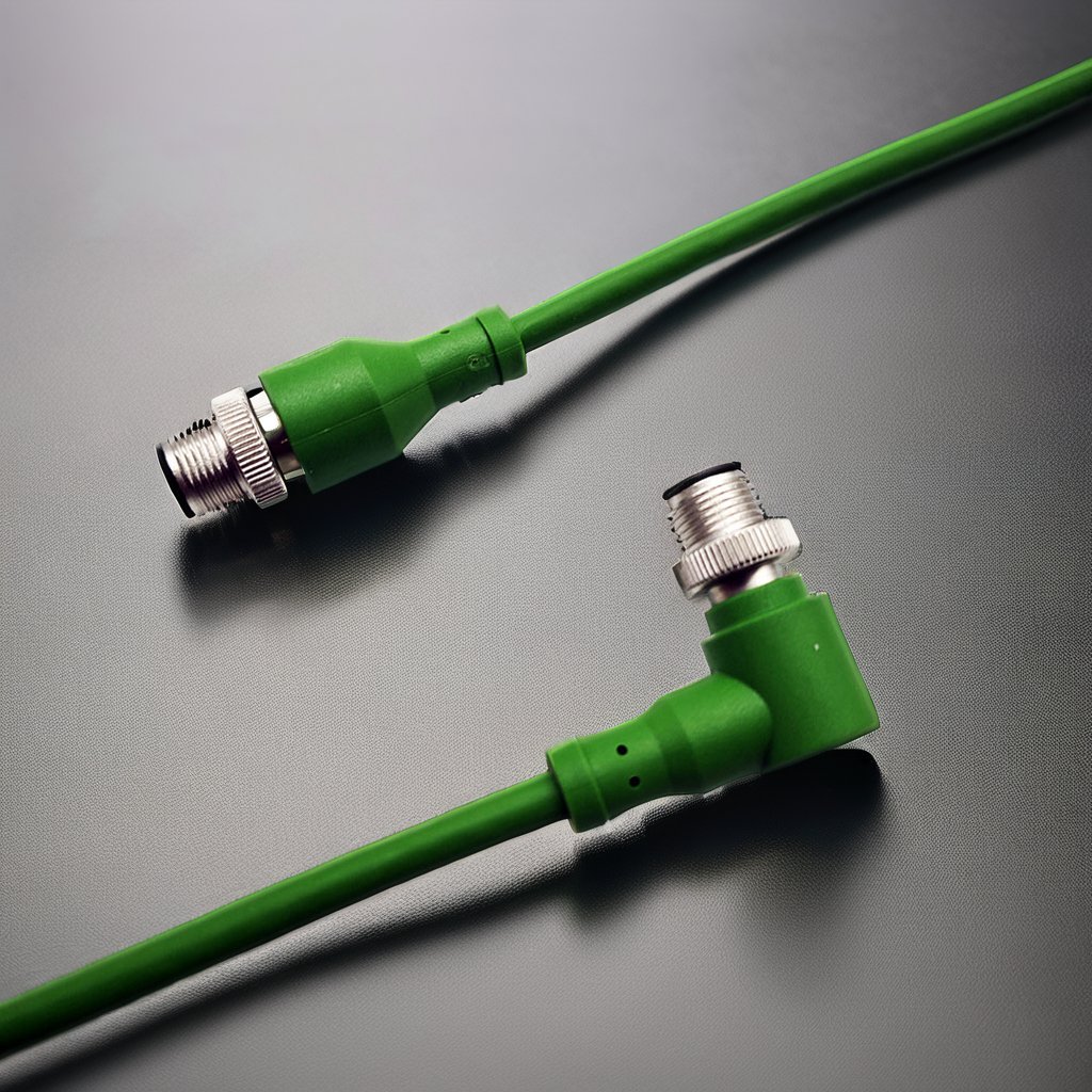 1668247 Series 1668247 M12 Female Right Angle-Pigtail 4 Con Black M12 Cordset for PLC PAC & Dedicated Controllers