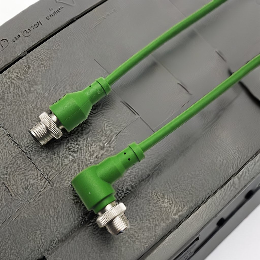 1668247 Series 1668247 M12 Female Right Angle-Pigtail 4 Con Black M12 Cordset for PLC PAC & Dedicated Controllers