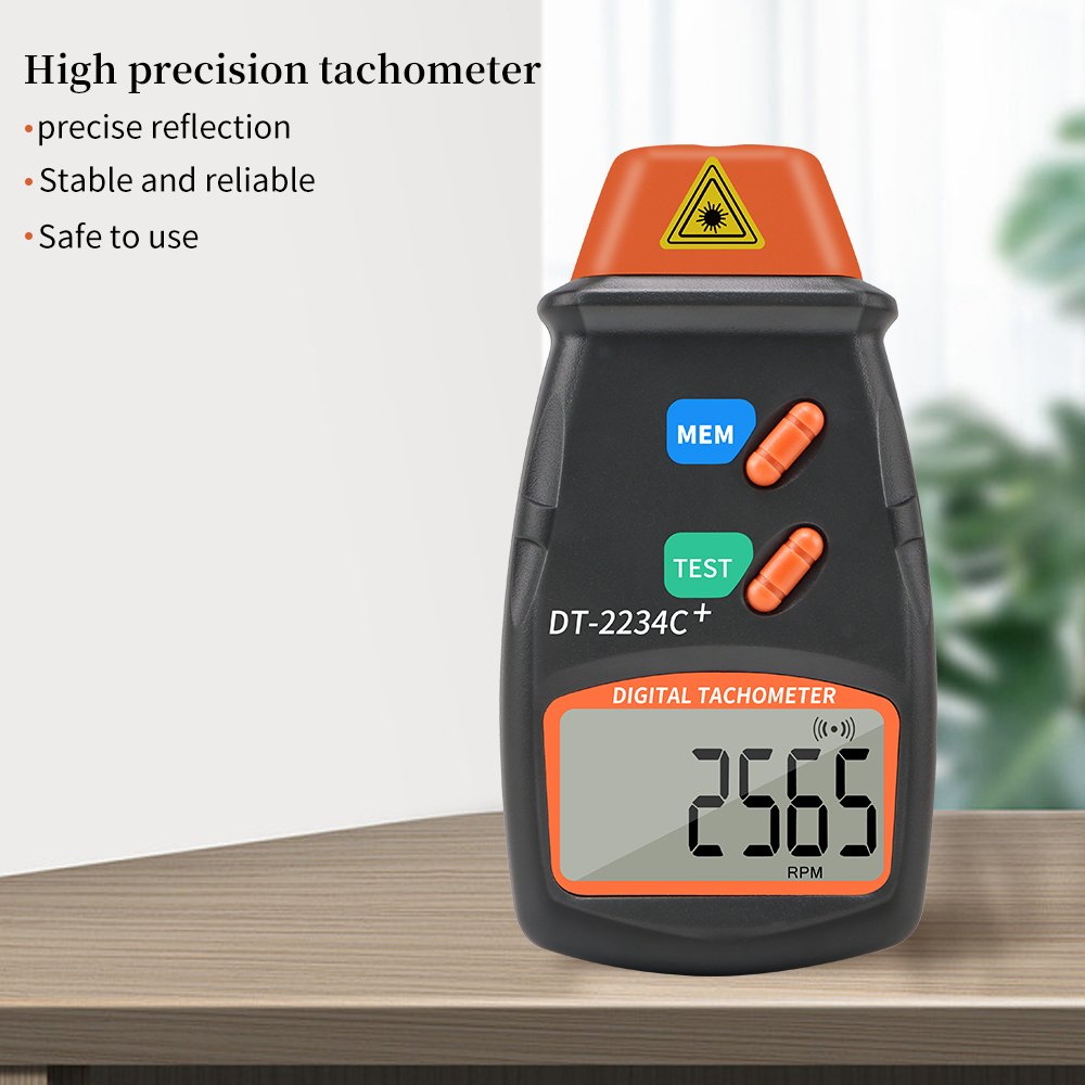 DT-2234C+ LCD Speedometer Digital Tachometer Speed Meter Tester Laser Tachometer Gauge