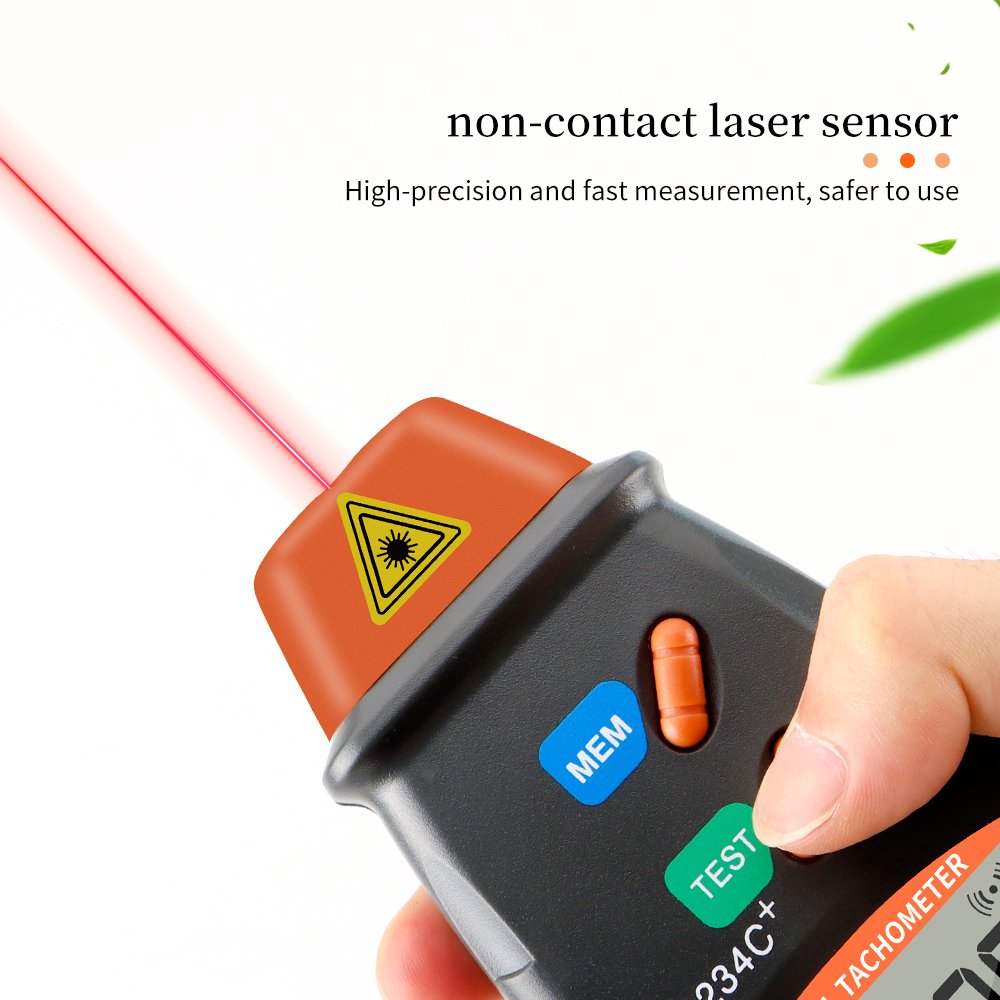 DT-2234C+ LCD Speedometer Digital Tachometer Speed Meter Tester Laser Tachometer Gauge