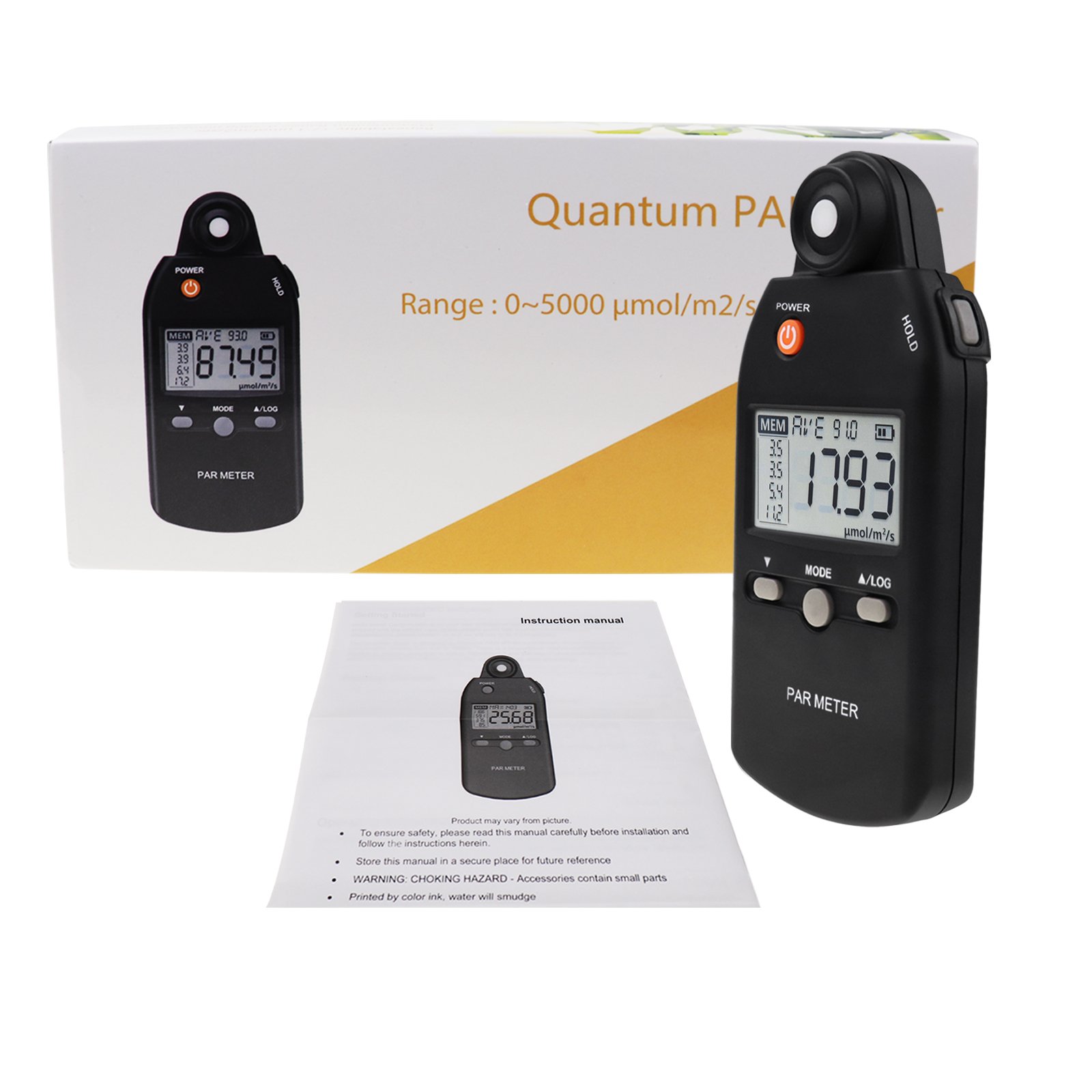 Digital PAR Meter Full-Spectrum Quantum PPFD Tester for Plant Photosynthetic Activity Measurement(OEM Packaging Available)