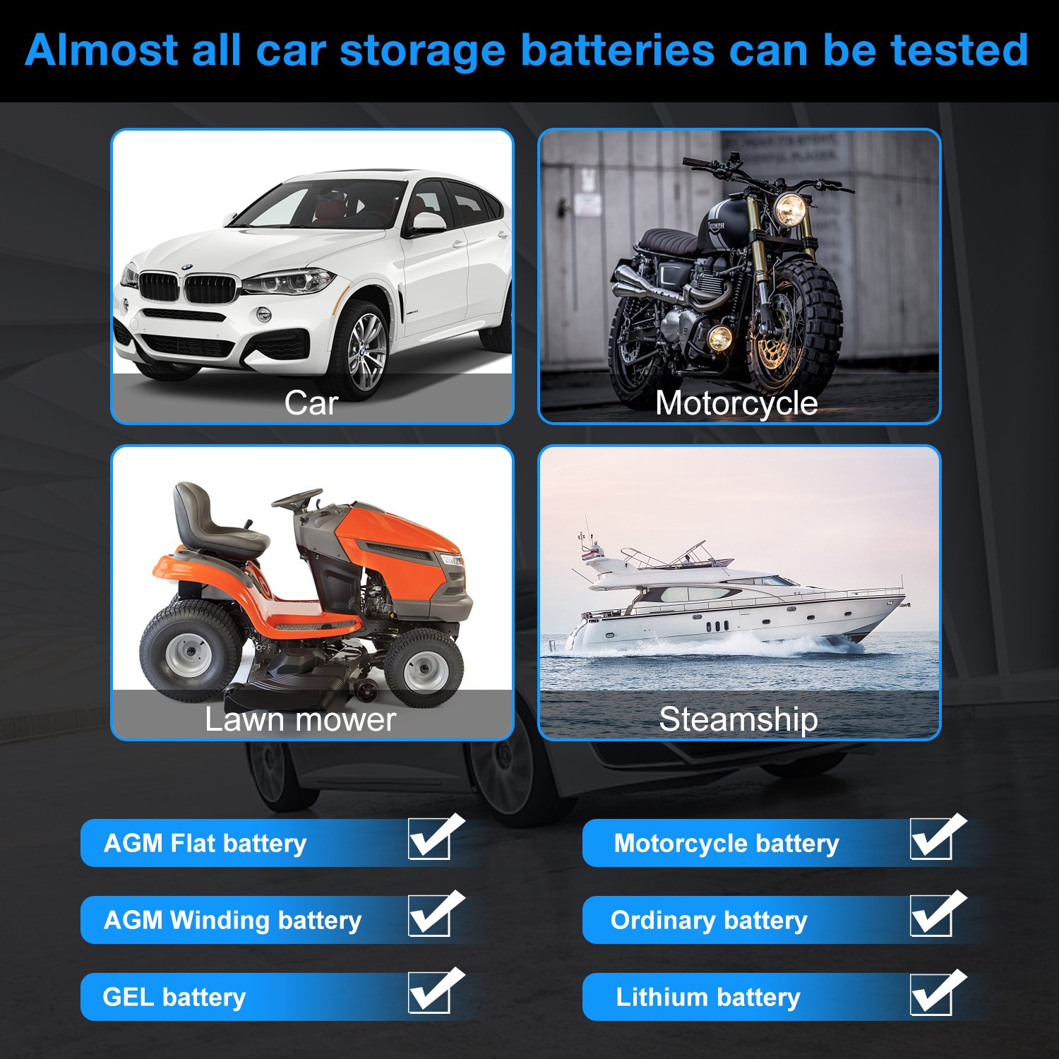 6V 12V Car Battery 100-2000 CCA Tester KONNWEI Bluetooth Auto Digital Battery Analyzer BK100 Bluetooth Test Tool for Car Battery
