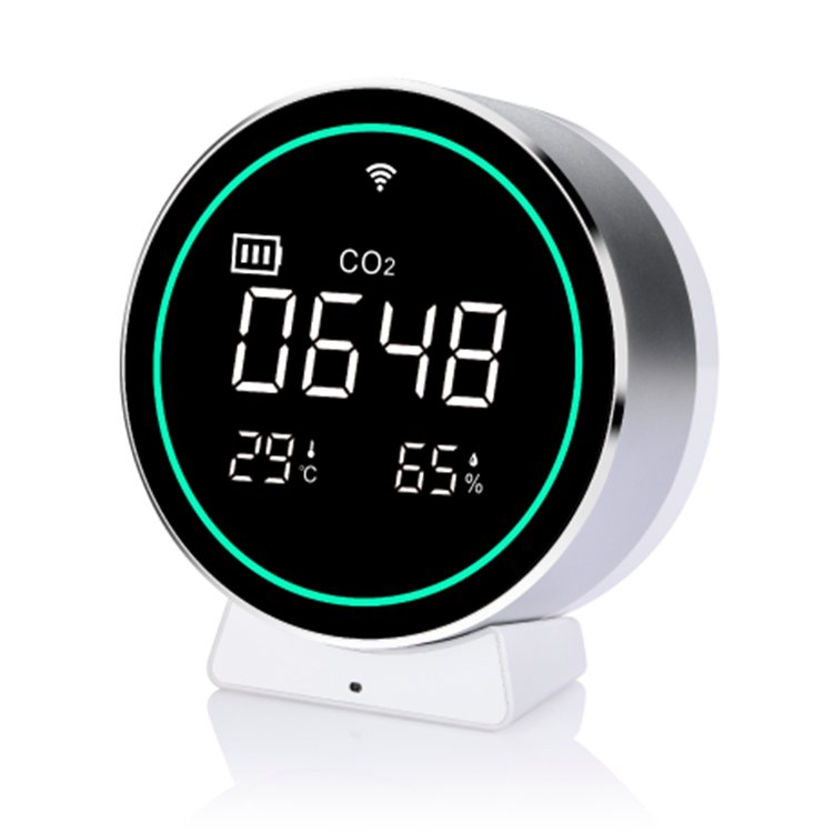 Professional Manufacturer Air Quality Detector Ndir Co2 Monitor Tuya Wifi Co2 Meter Temperature Humidity Tester