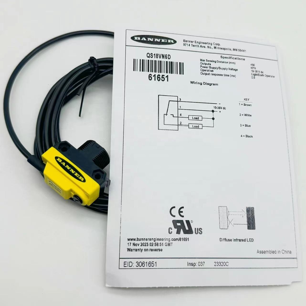 ALL PURPOSE QS18 Series Photoelectric Sensor for PLC PAC & Dedicated Controllers