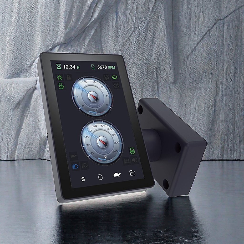 PLC Industrial Display Capacitive Touch Monitor 7 Inches Lcd Instrument Panel Excavator Digital Display