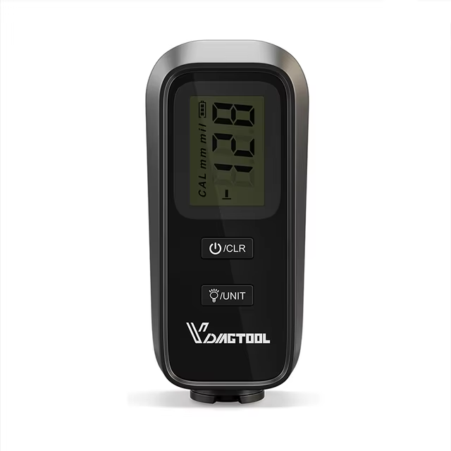 VDIAGTOOL VC100 Coating Thickness Gauge FE/NFE Car Paint Film Thickness Tester LCD Backlight 0-1.8MM Automotive Paint Tools