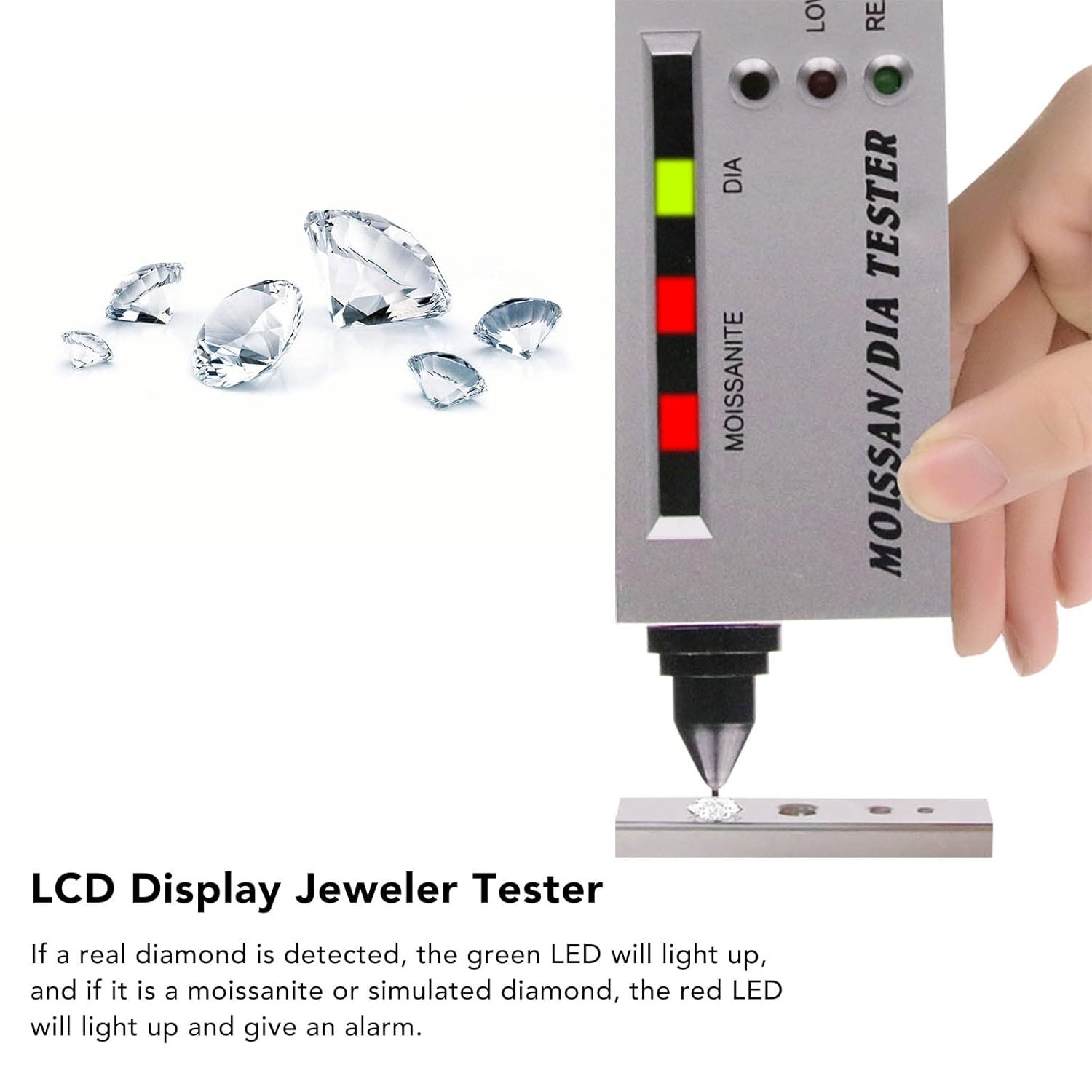 Moissanite Tester Gemstone Jewelry Watcher Tool Test Pen Gem Tool Diamond And Moissanite Testers