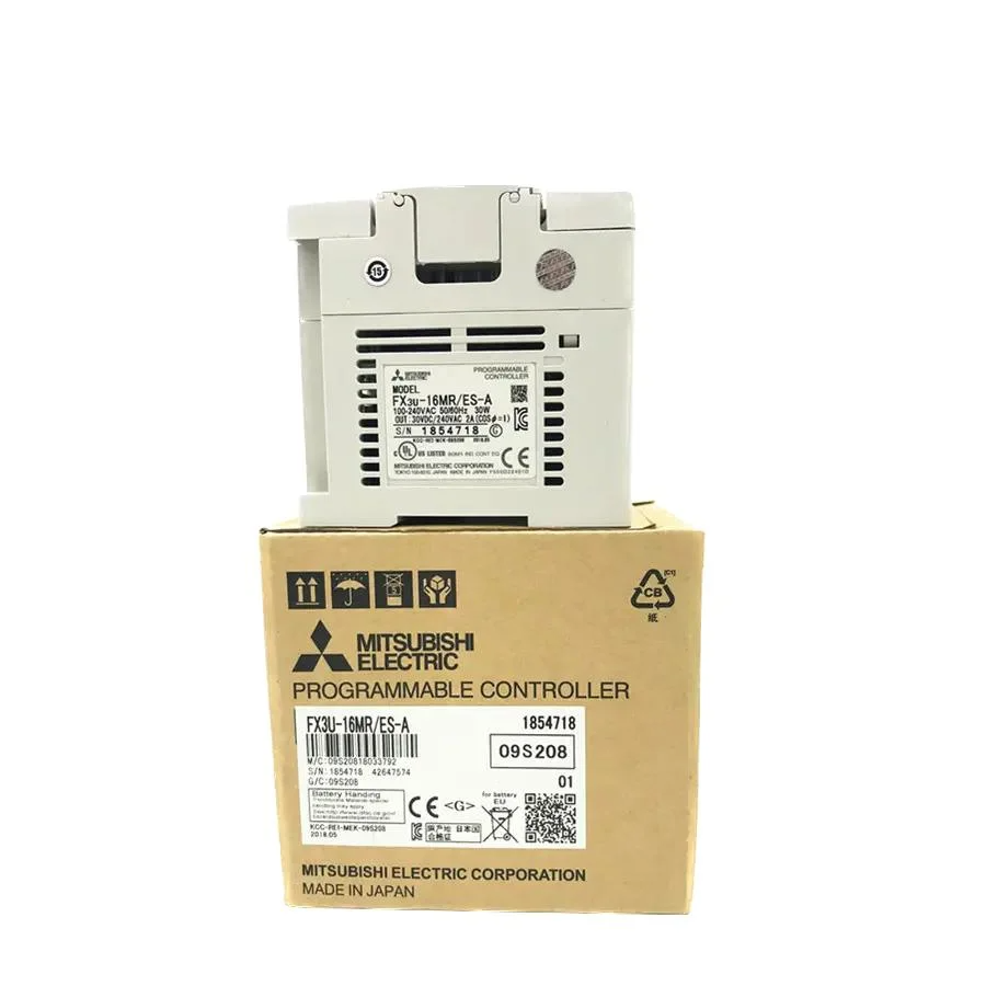 Original New Mitsubishi PLC controller FX3U PLC FX3U-16MR/ES-A PLC Board CNC Module