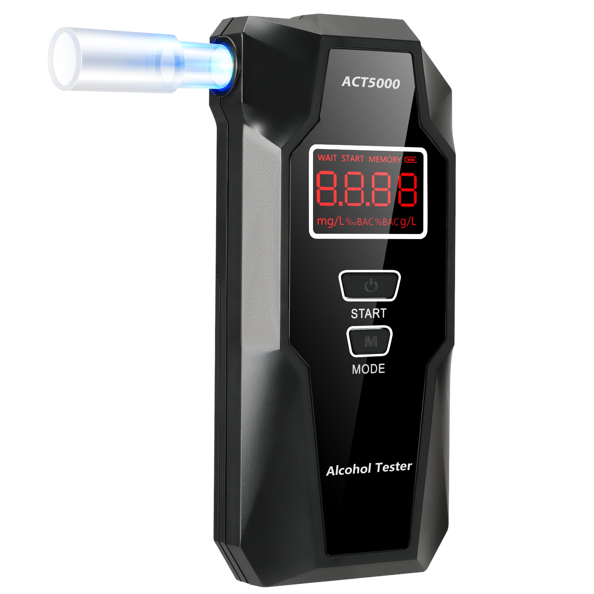 High sensitivity fuel cell breathalyzer digital alcohol tester