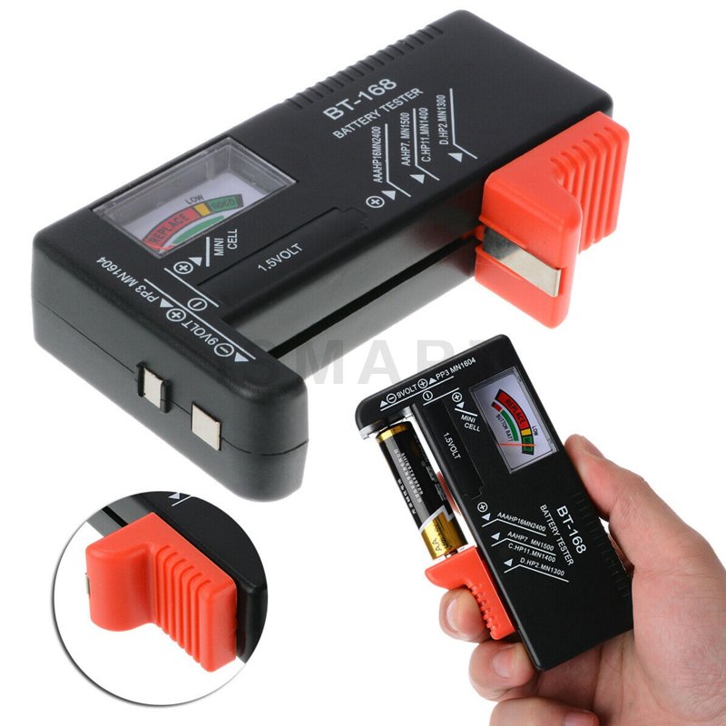 BT-168D Digital Battery Tester 9V/1.5V/AA/AAA Battery Capacity Tester Button Cell Volt Checker Universal Battery BT168D