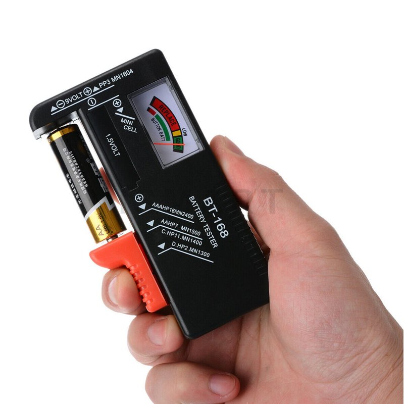 BT-168D Digital Battery Tester 9V/1.5V/AA/AAA Battery Capacity Tester Button Cell Volt Checker Universal Battery BT168D