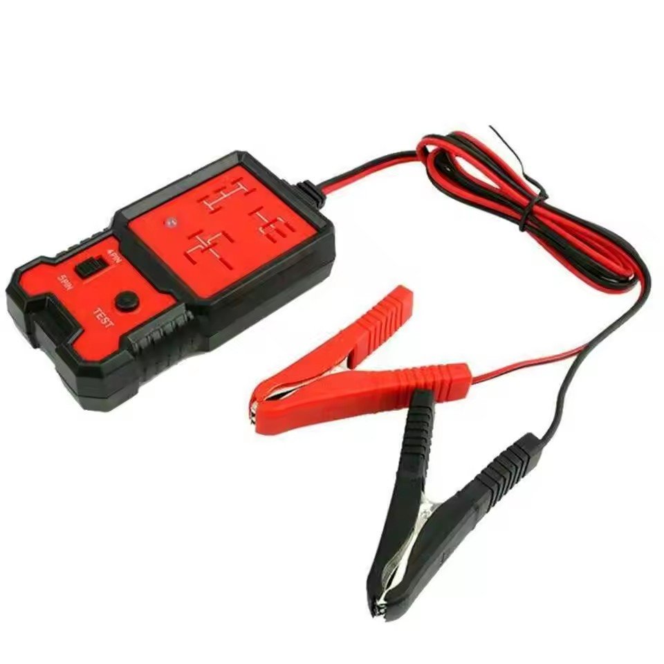 Automotive Relay Battery Tester Four-Legged and Five-Legged Relay Analyzer Circuit Repair Tool for Motorcycles and Vehicles