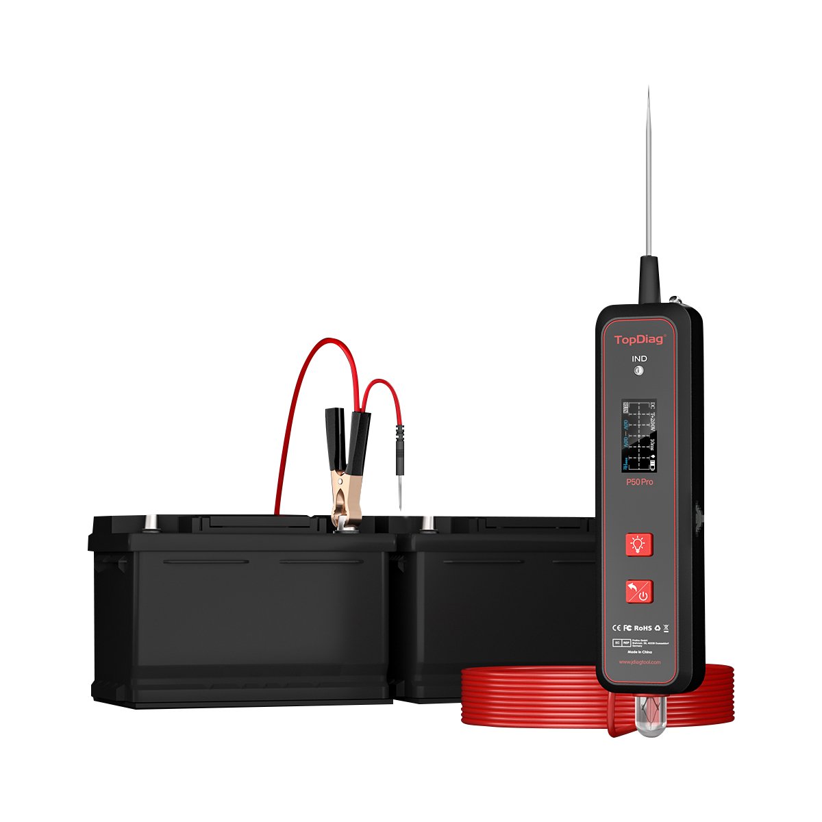 P50 PRO Car Circuit Tester Power Probe Car Diagnostic Tool Electric Voltage Integrated Scanner 12V 24V Heavy Truck