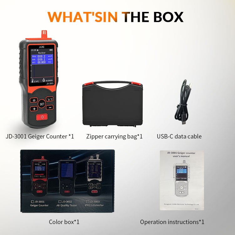 JD-3001 Industrial geiger counter radiation lcd display nuclear digital tester