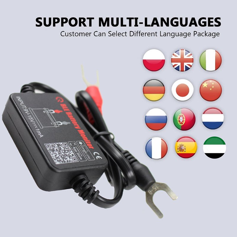 High Performance Automotive Battery Monitor Bluetooth Diagnostic Battery Tester Works With Android Phone/Pad Bm2