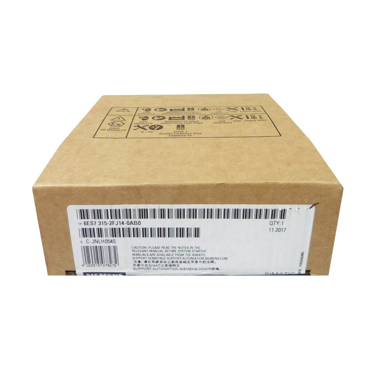 PLC Controller Original S7-300 CPU315F-2 PN/DP Fail-safe CPUs 6ES7315-2FJ14-0AB0