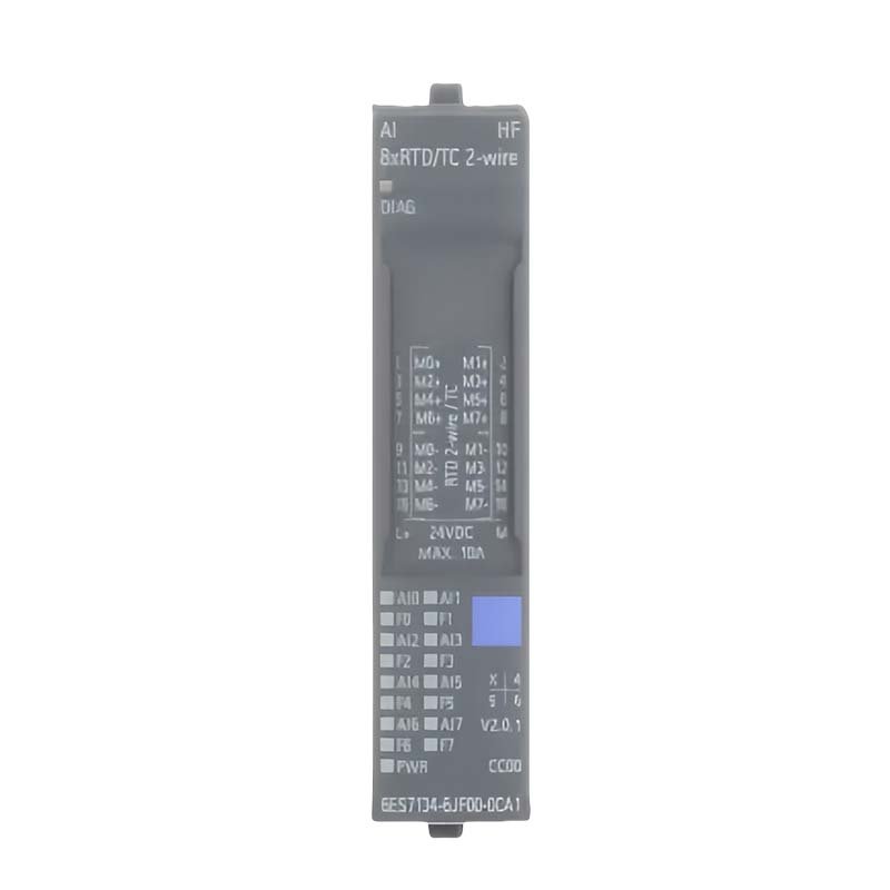 New Original PLC 6ES7134-6JF00-0CA1 ET 200SP, Analog Input, AI 8xRTD/TC 2-wire High Feature, BU type A0, A1, CC00, 16 Bit
