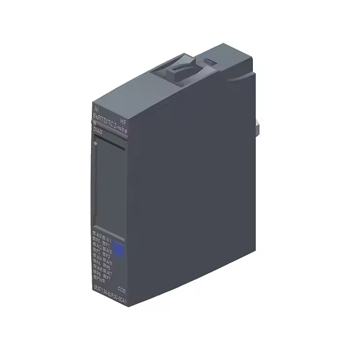 New Original PLC 6ES7134-6JF00-0CA1 ET 200SP, Analog Input, AI 8xRTD/TC 2-wire High Feature, BU type A0, A1, CC00, 16 Bit