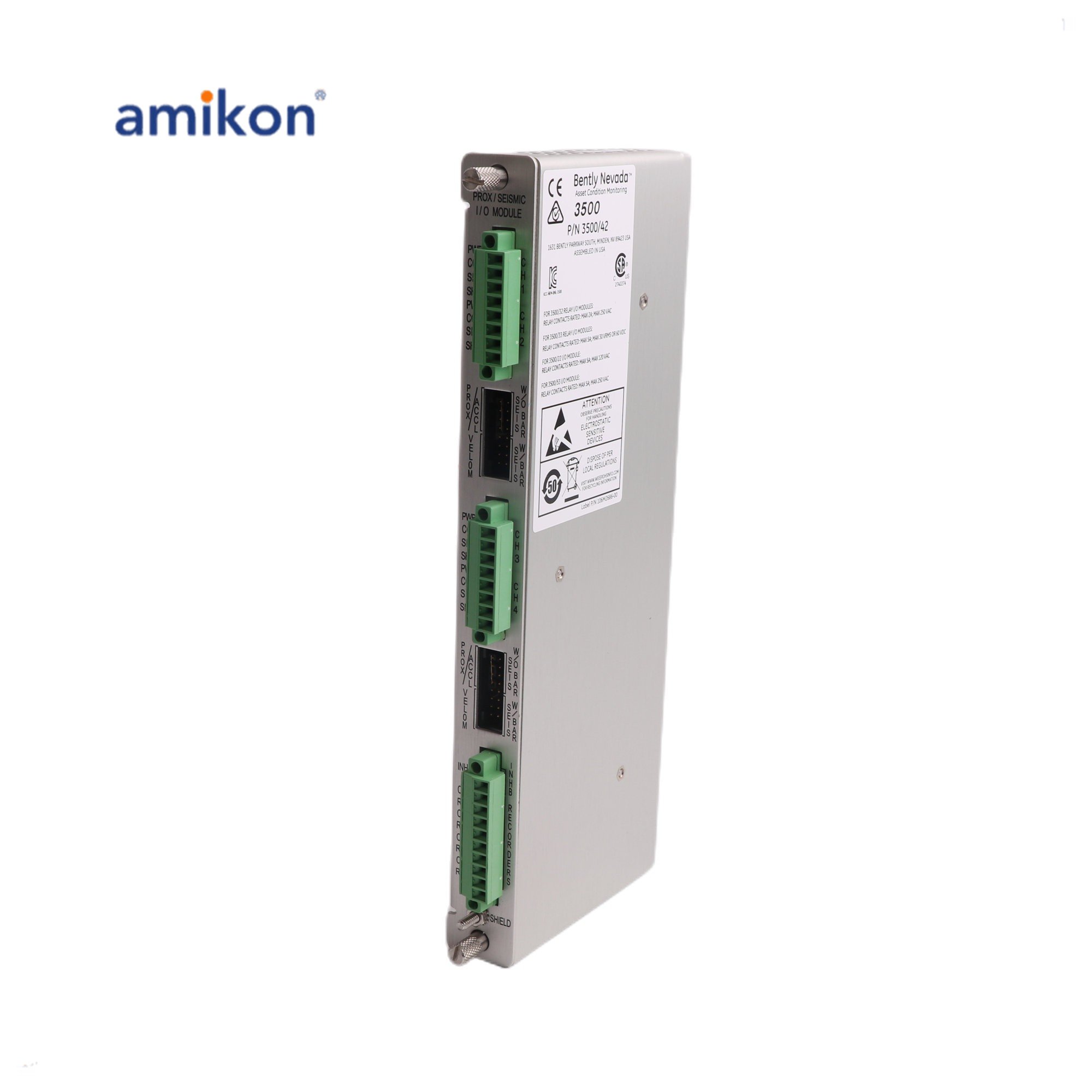 Golden supplier Bently Nevada 128229-01 Proximity Seismic I/O Module for PLC PAC & Dedicated Controllers