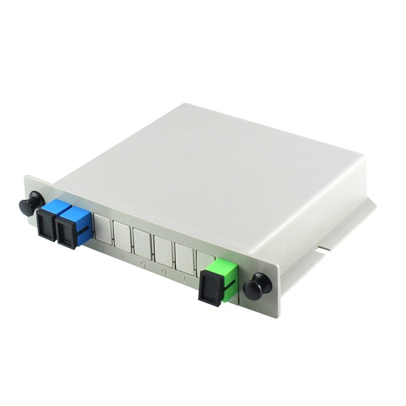 Good Sell 1*8 1*16 1*32 1*64 Fiber Optical PLC Splitter LGX Box Cassette Card Inserting Type SC LC APC UPC PLC splitter