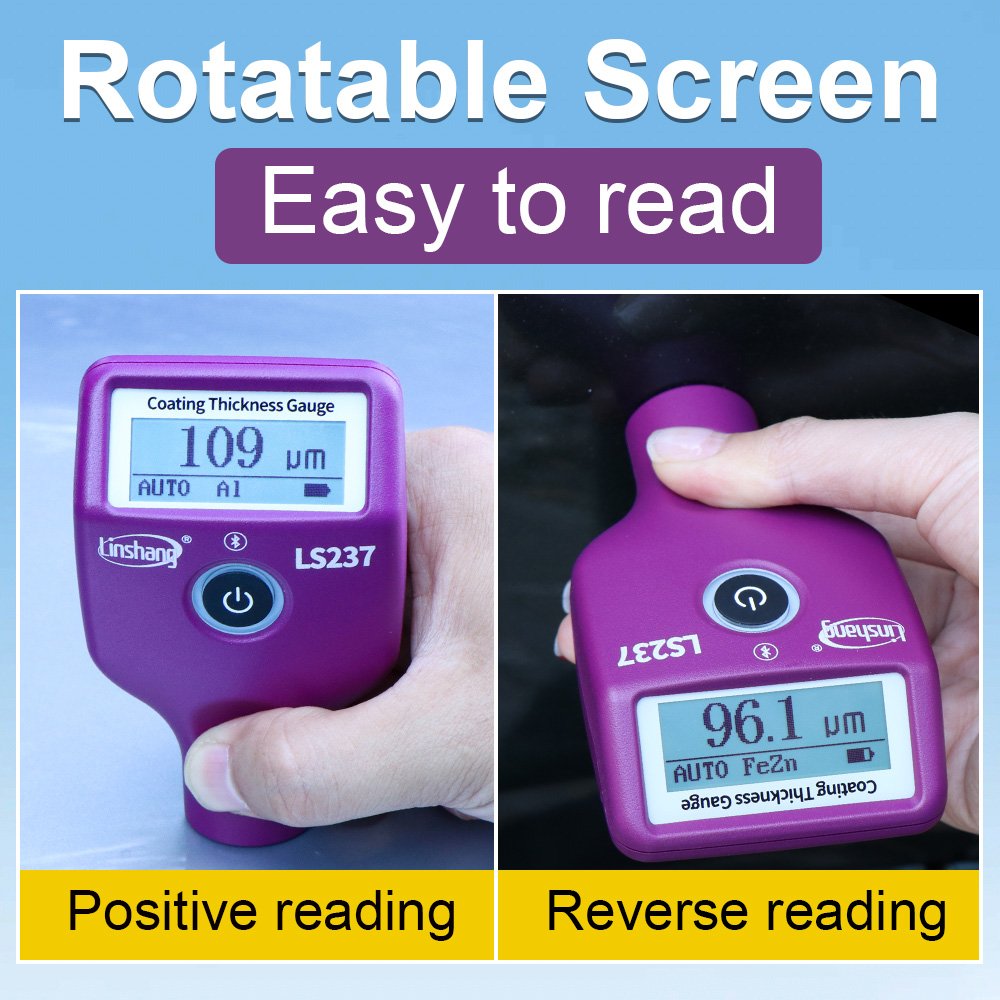 RTS LS237 Digital Car Paint Tester Automotive Coating Meter Vehicle Lacquer Detector Paint Thickness Gauge