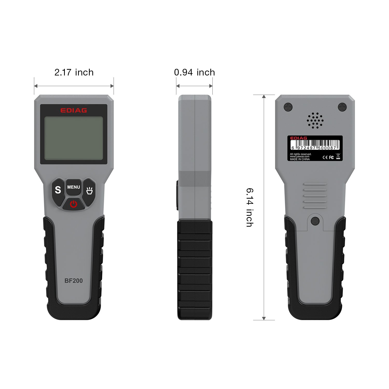 Ediag BF200 brake oil detector With 5 LED Car DOT3 dot4 dot5.1 BF 200 test pen