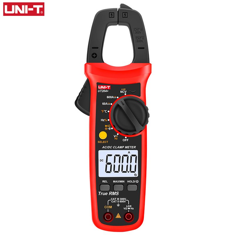UNI-T Digital Clamp Meter UT201+ UT202+ UT203+ UT202A+ AC DC Current Amperimetro Tester Clamp Multimeter Resistance Frequency