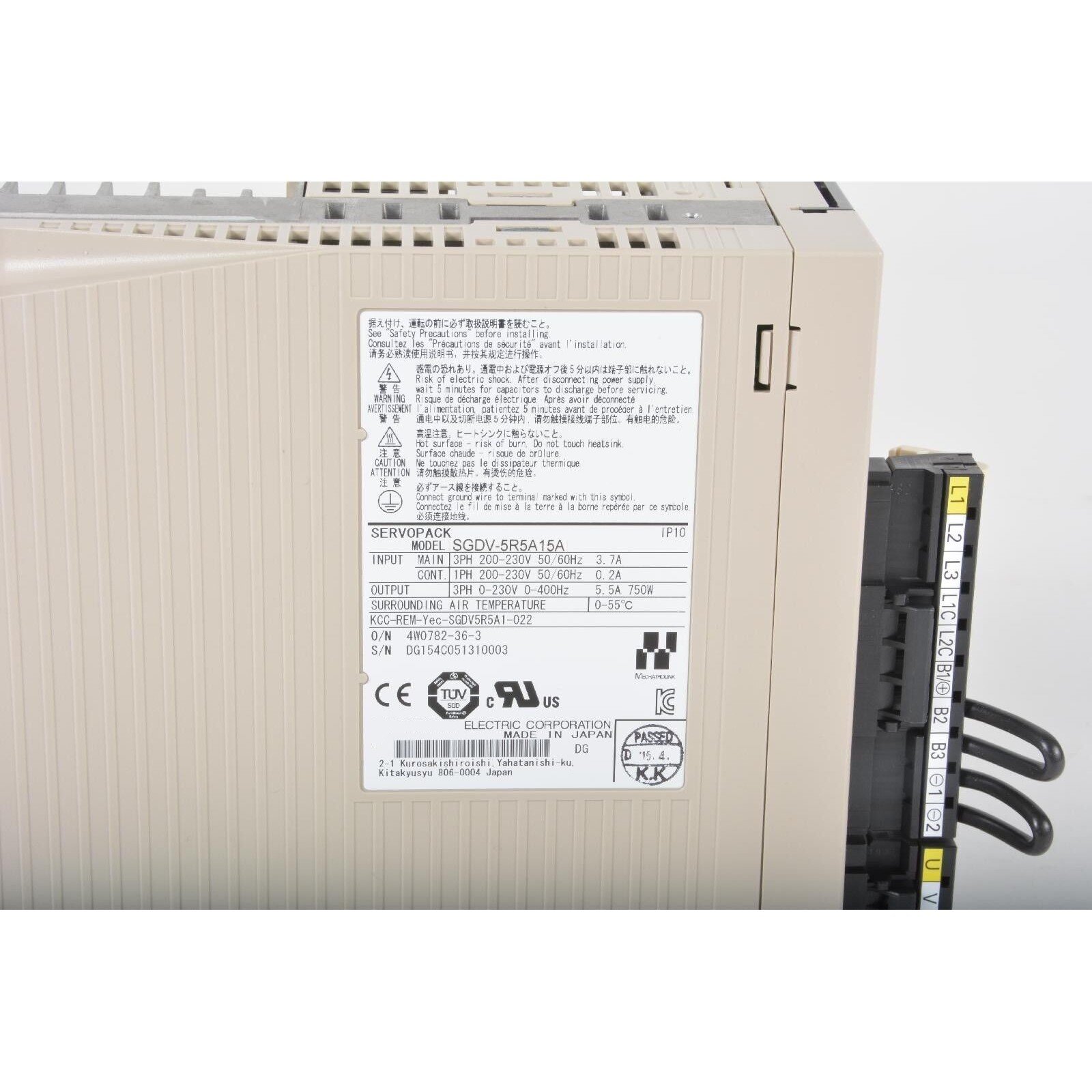 SGDV-5R5A15A New In-Box Servo Driver PLC PAC & Dedicated Controllers Expedited Shipping