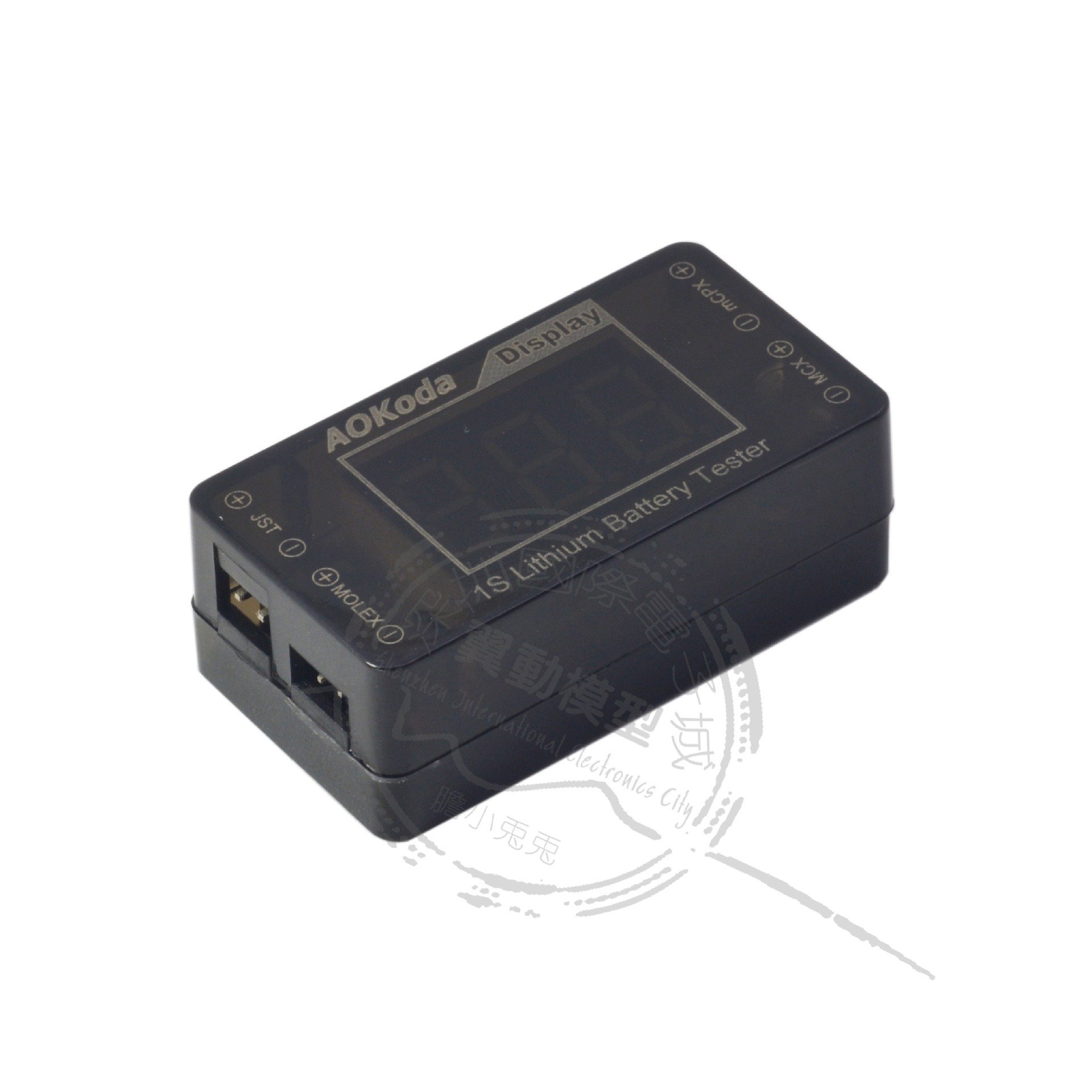 AOKoda 041 High Quality Digital Battery Capacity Checker Controller Tester 1-7S with DC & AC Ports for Testing Battery Voltage