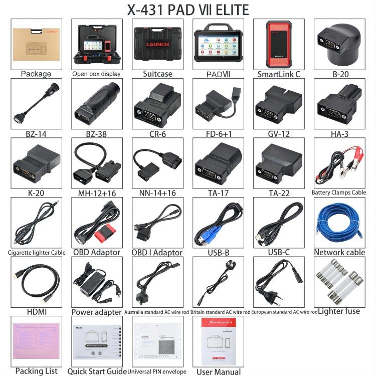 2024 model launch x431 pad 7 ev kit vehicle inspection device scanner automobile car computer tester auto diagnostic tools