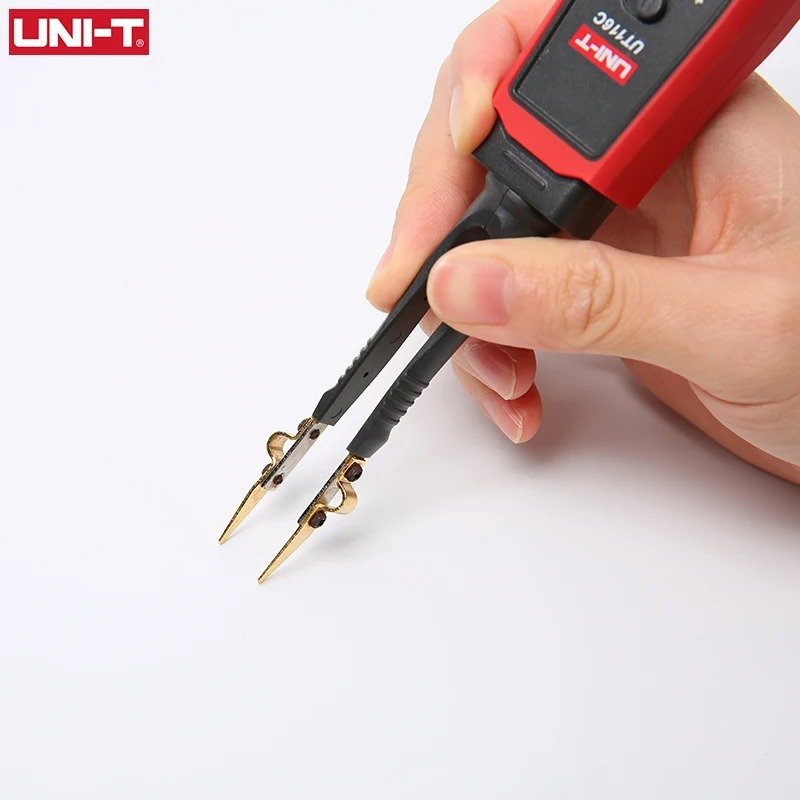 UNI-T UT116A UT116C SMD Tester 36V Voltage Battery Measurement Rotatable Tweezer LED Diode Multimeter Resistor Capacitor Tester
