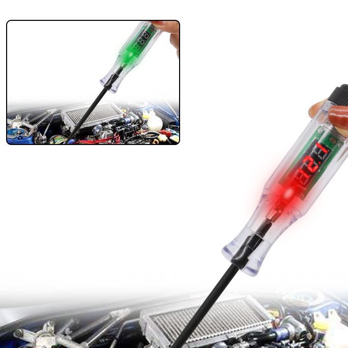 Circuit 6V 12V 24V digital display test pen