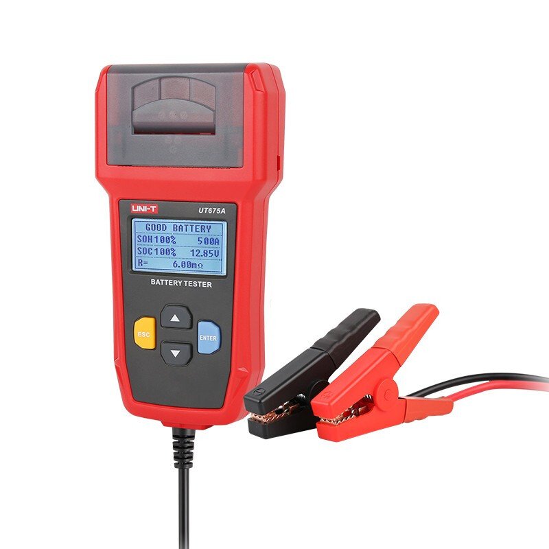 UNI-T Car Battery Tester UT675A 12V 24V DC Charger Analyzer Capacity Load Tester Cranking System Test 40-2000CCA