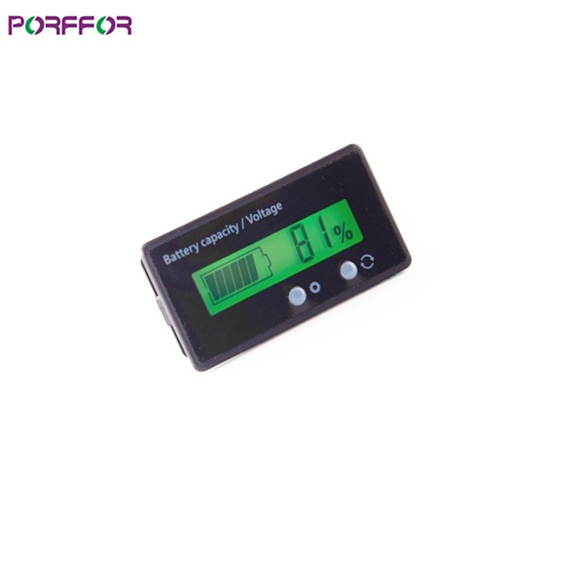 Gel Battery 5V 6V 6.4V 7V 12V 24V 36V 48V 60V 5V-73V Digital High Voltage Battery Tester Voltage Indicator Solar Battery Tester