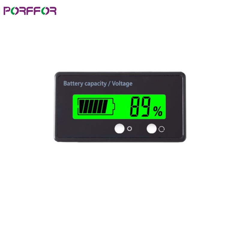 Gel Battery 5V 6V 6.4V 7V 12V 24V 36V 48V 60V 5V-73V Digital High Voltage Battery Tester Voltage Indicator Solar Battery Tester