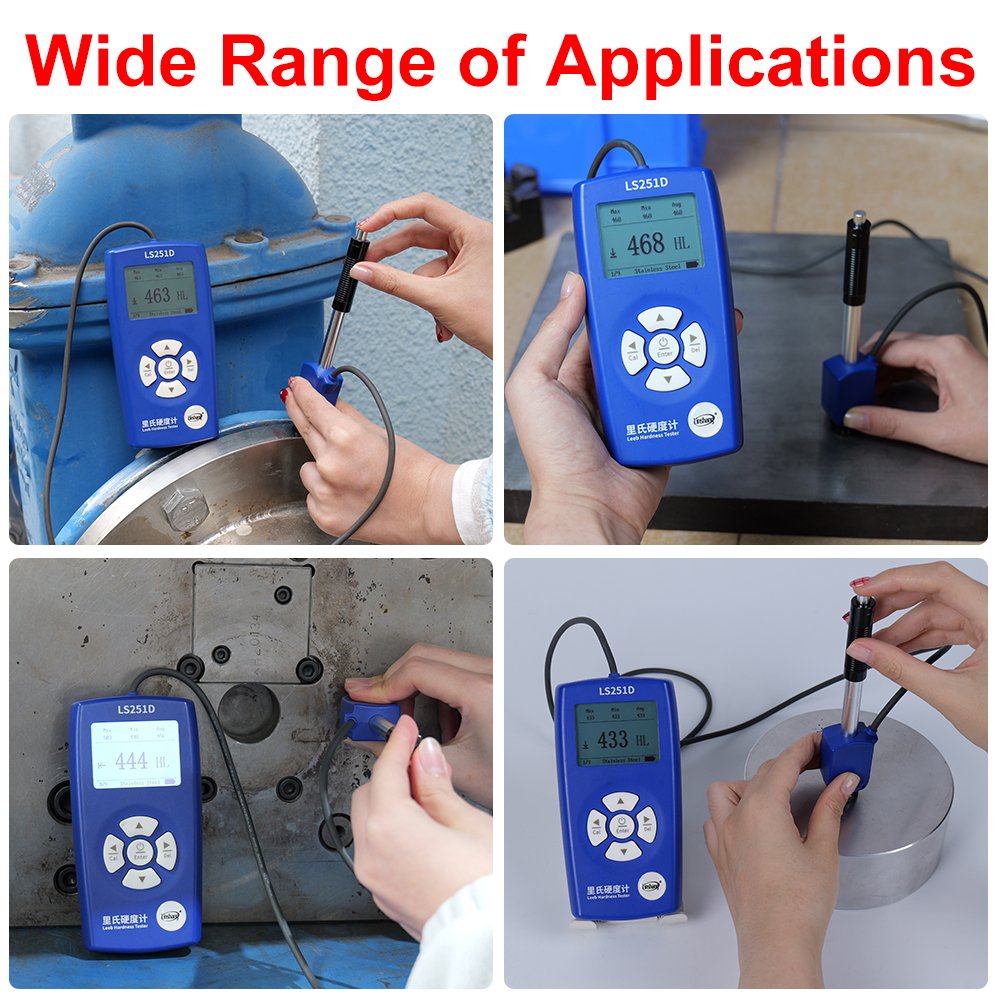 RTS LS251D HRA/HRB/HRC Metal Digital Steel Hardness Tester HLD Portable Durometer Leeb Hardness Tester
