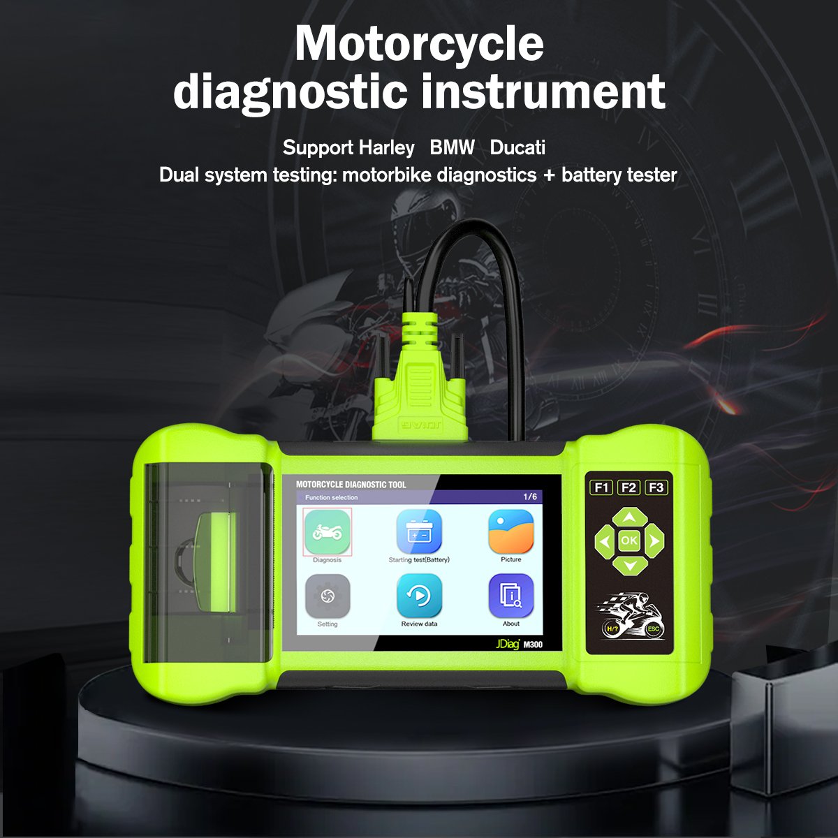 New Jdiag Manufacturer M300 Motorcycle Diagnostic Tool Support For BMW Harley DUCATI Motorcycle Scanner Diagnostic Tools