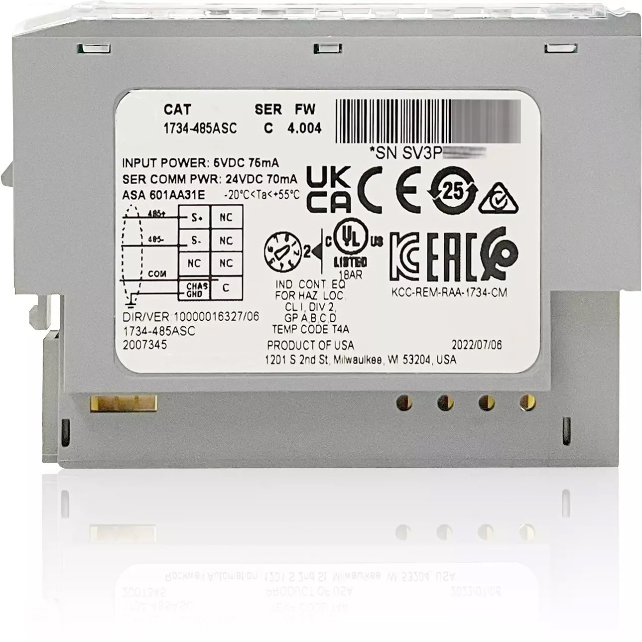 New 1734-485ASC Interface Module with POINT I/O ASCII Input for PLC PAC & Dedicated Controllers