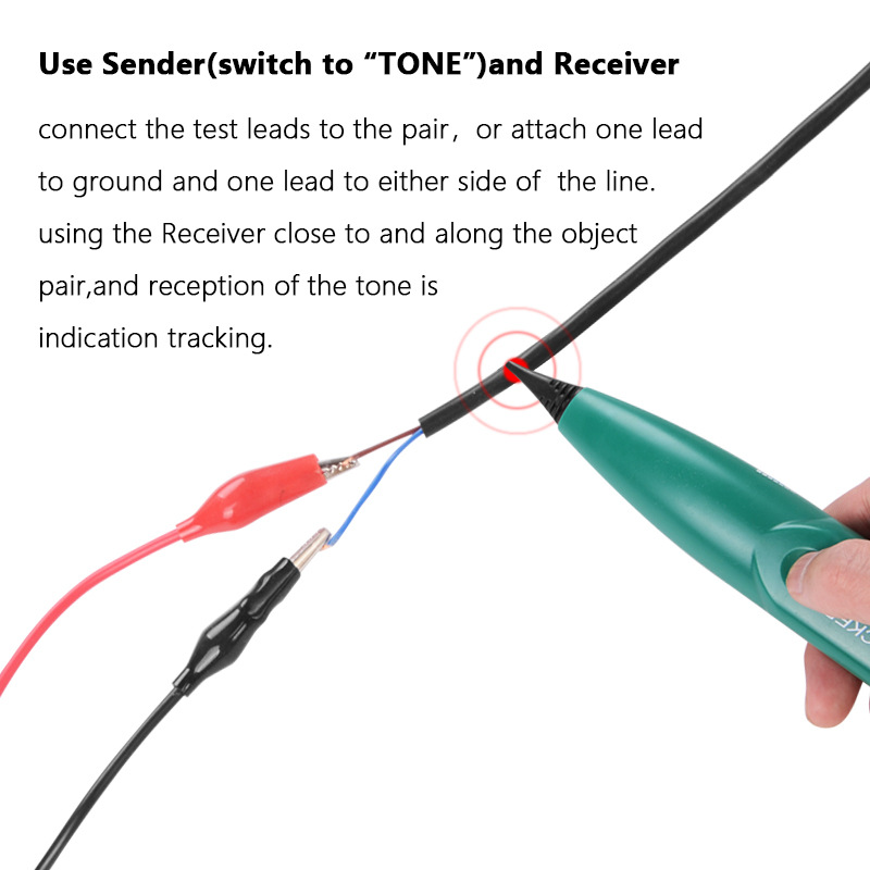 MS6812 Cable Tracker Tester Network Cable Testing Line Checker Line Patrol Instrument Line Finder Without Batteries